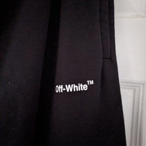 Off-White Men's Squiggle Wave Terry Sweatpants